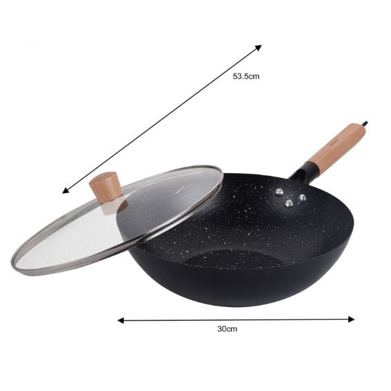 s_product_image Woka panna ar vāku, melns marmors, Ø30 cm × augstums apm. 9 cm, KH 1984, Kinghoff
