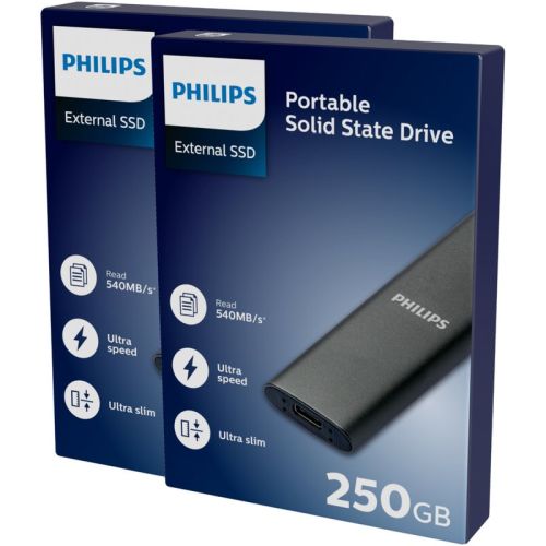 250gb Philips External SSD 250GB Ultra speed Space grey