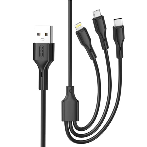 386812_oryg XO NB230 3in1 (Micro USB Lightning Type-C) 1m