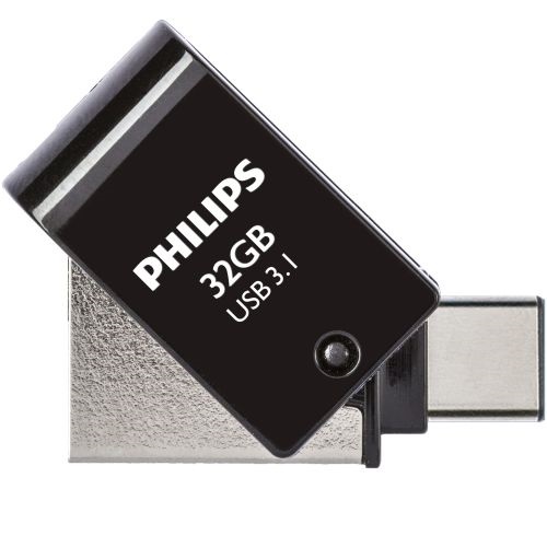 3d_philips_usb_2-in-1_usb_3-1_micro_usb_2019_1-pack_32gb_02_2 PHILIPS USB 3.1 / USB-C Flash Drive Midnight black 32GB