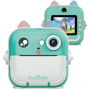 Maxlife MXPC-100 BLUE Bērnu fotokamera ar printēšanas funkciju