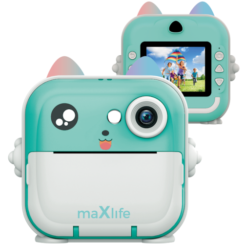 404809_oryg Maxlife MXPC-100 BLUE Bērnu fotokamera ar printēšanas funkciju