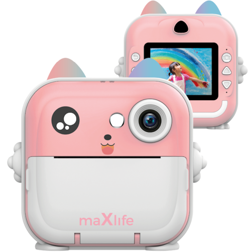 404810_oryg Maxlife MXPC-100 PINK Bērnu fotokamera ar printēšanas funkciju