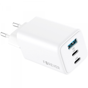 Forever TC-08-65ACC Mobilo telefonu lādētājs 2xType C + USB 65W