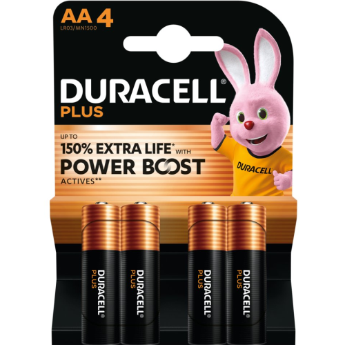 5000394176027 Duracell MN 1500 Plus Power Boost AA (LR6) Blistera iepakojumā 4gb.