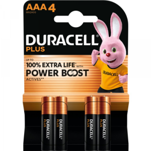 Duracell MN 2400 Plus Power Boost AAA (LR03) Blistera iepakojumā 4gb.