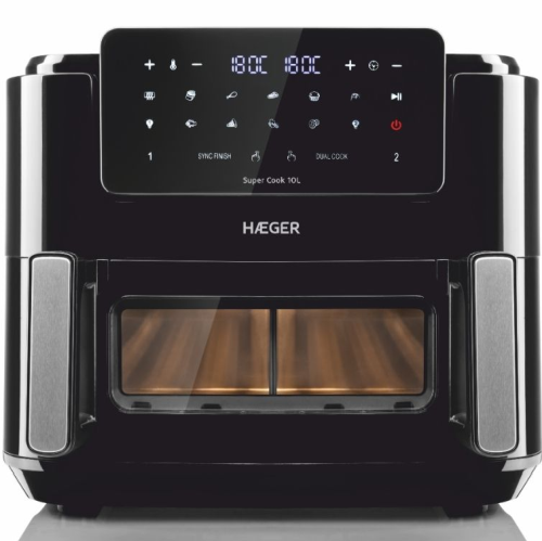 AF-D10.010A_1-1 Haeger AF-D10.010A Super Cook Karstā gaisa cepšanas ierīce 10L ( 2 x 5L ) 2600W