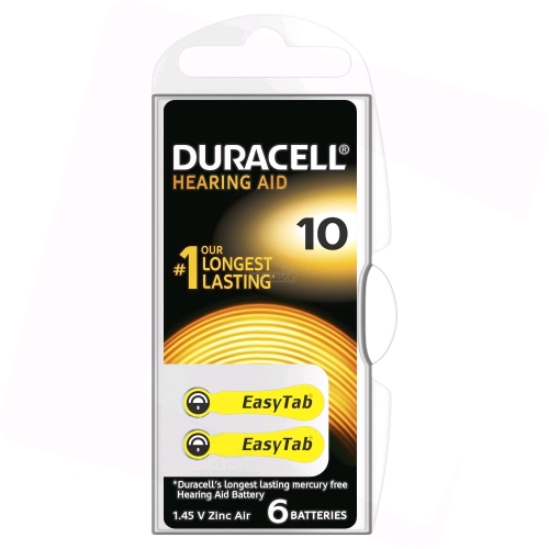Duracell-A10 Duracell Hearing 10 (A10) Blistera iepakojumā 6gb.