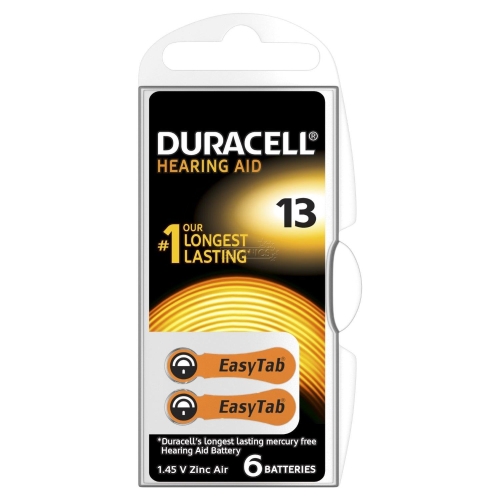 Duracell-A13 Duracell Hearing 13 (A13) Blistera iepakojumā 6gb.