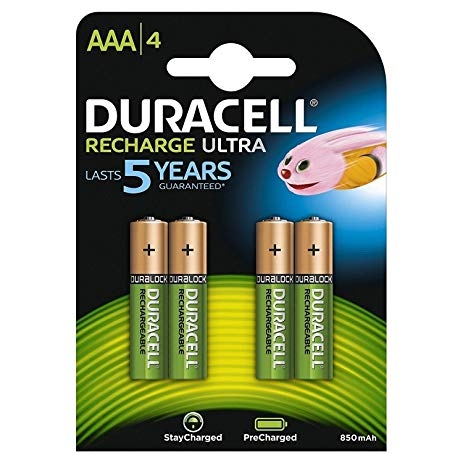Duracell-HR03-850-4BL Duracell Precharged HR03 900MAH ALWAYS READY Blistera iepakojumā 4gb.