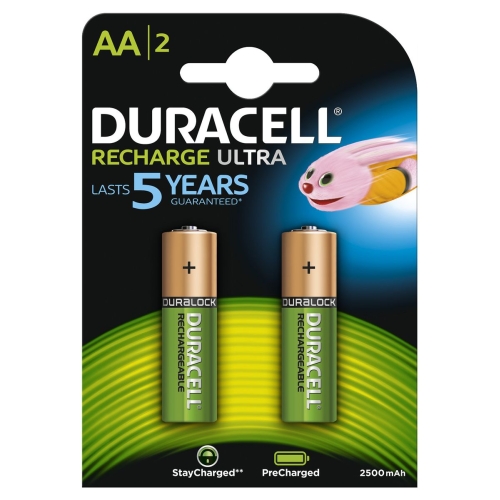 Duracell-HR6-2500-2BL Duracell Precharged HR6 2500MAH ALWAYS READY Blistera iepakojumā 2gb.