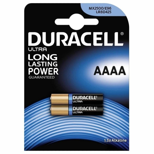 Duracell-Ultra-Power-MX2500 DURACELL MX 2500 ULTRA POWER AAAA (LR61) BLISTERA IEPAKOJUMĀ 2GB.