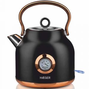 Haeger EK-22B.024A Art Deco Elektriskā tējkanna ar termometru 1.7L 2200W