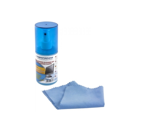 ES121 Esperanza ES121 Ekrāna tīrīšanas šķidrums ar microfiber salvete 200ml.