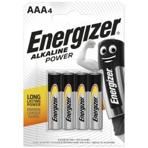 Energizer LR03-4BB Alkaline Power AAA (LR03) BLISTERA IEPAKOJUMĀ 4GB.