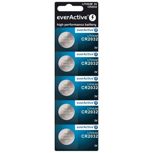 Everactive-CR2032 EVERACTIVE CR2032-5BB BLISTERA IEPAKOJUMĀ 5GB.
