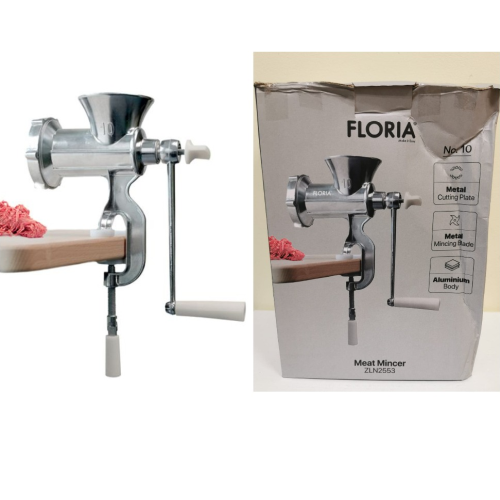 MyCollages-2025-12-19T104753.032 Floria ZLN2553 Alumīnija gaļas maļamā mašīna (Bojāts iepakojums)