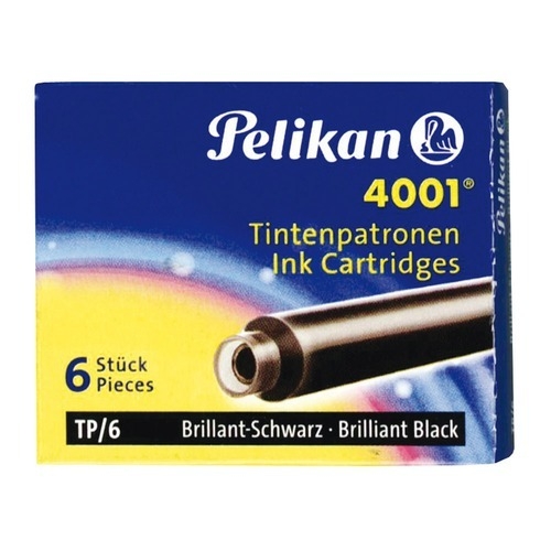 Pelikan-301218 Pelikan Tintes patronas TP/6 Brilliant Black
