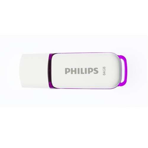 Philips-Snow-2.0-64GB Philips USB 2.0 Flash Drive Snow Edition (violeta) 64GB