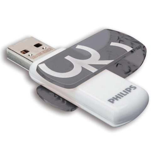 Philips-Vivid-2.0-32GB Philips USB 2.0 Flash Drive Vivid Edition (pelēka) 32GB