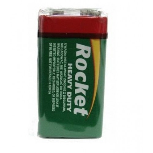 Rocket-6R22-1aa Rocket 6F22-1AA (9V) Celofāna iepakojumā 1gb