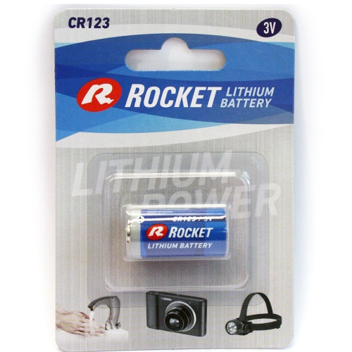 Rocket-CR123 Rocket CR123 Blistera iepakojumā 1gb.