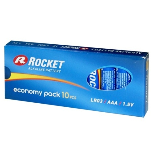 Rocket-LR03-12bl Rocket LR03-10BB (AAA) ECO Pack Blistera iepakojumā 10gb.