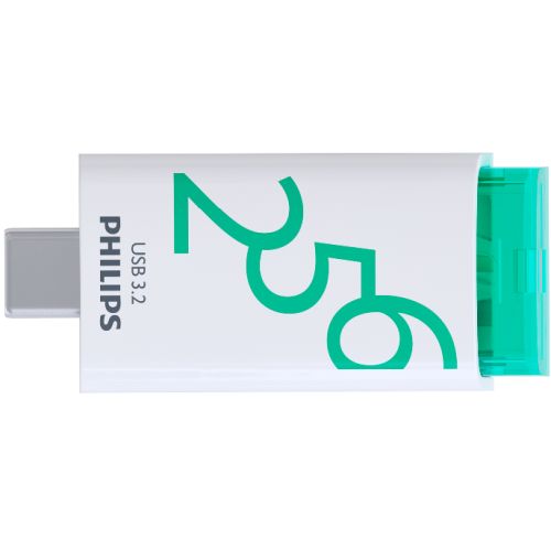 fm25fd175b_01-1 PHILIPS USB-C 3.2 Gen 1 Flash Drive Click Spring Green 256GB