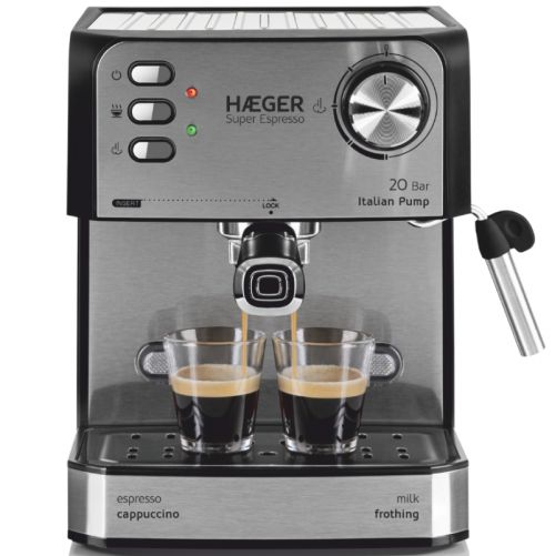 maquina-de-cafe-expresso-haeger-super-expresso-20-bar-160l-850w-cafe-em-popastilhas Haeger CM-85B.011A Super Espresso* Espresso automāts 1.6L 850W 20bar