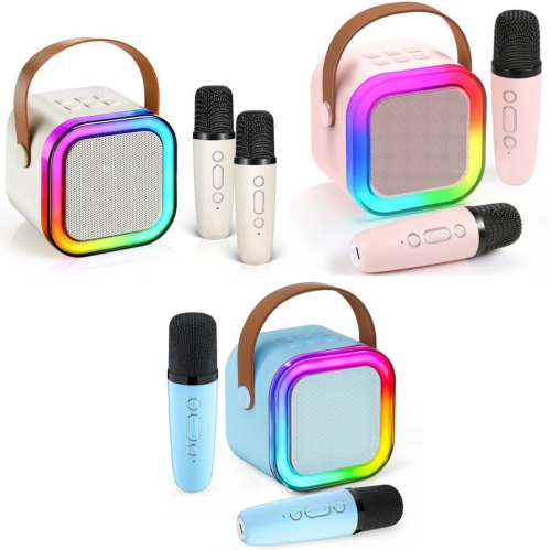 s-l12001 Blackmoon K12 Bluetooth Karaoke skaļrunis ar 2 mikrofoniem RGB (Mix colors)