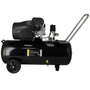 Ellas kompresors, 2,3kW, 8 bar, 2-cil. V, 412 l/min, tvertne 100 l, 2 manometri, 2 atri izjaucamie savienojumi (A077070)