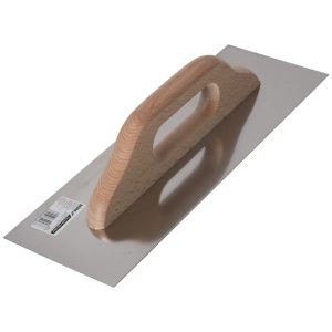 Nerusejoša terauda rivdelis, gluds, 380 mm x 130 mm, rokturis no dižskabarža koka, ražots Polija (15B001)