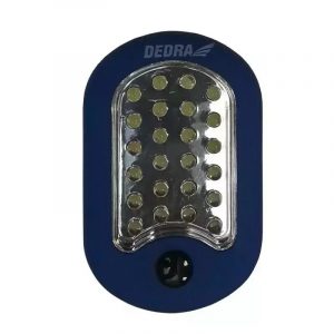 Lukturis 24 + 3 LED, ovals ar magnetu un aki (baterijas pievienotas), min. pasut. — displejs, 12 gab. (L1001)