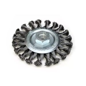 Diskveida stieplu suka ar misina parklajumu, 115 mm, vitne M14, piti terauda sari (F39-115)