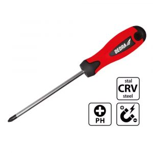 Krustveida skruvgriezis Phillips PH0x75mm, CrV (06A010)
