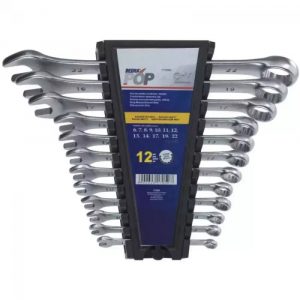 Kombinetas atslegas CrV POP, 6–14, 17, 19, 22 mm, 12 gab. (1705K)