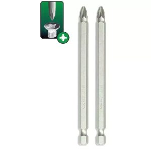 Skruvgriežu uzgali Pozidriv PZ2x100mm, 2gab. blisteris (18A05PZ22-02)