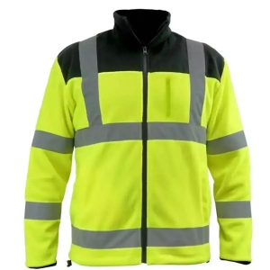 Flisa bluze atstarojoša, 280g/m2,izm.S, dzelteni-melna (BH80P3-S)