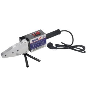 Plastmasas caurulu kausetajs 800 W/1500 W, metala koferis, 7 adapteri 16–63 mm (DED7515)