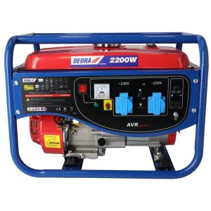 Elektrogenerators, jauda 2,0 kW, maks. 2,2 kW, AVR, 2 x 220 V ligzda, 1 x 12 V ligzda, 8,3 A (DEGB2510)