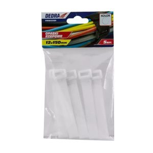 Velcro saites, 16 x 210 mm baltas, 5 gab. (11RB16211)