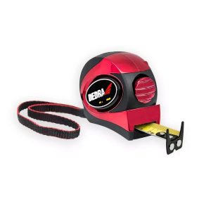 Merlente, 5 m/25 mm, II CE, hromets korpuss ar gumijas parklajumu, divpusiga, par 30 % biezaka
lente ar neilona parklajumu, magnets, AUTOMATISKA fiksacija, turetajs (M592P)