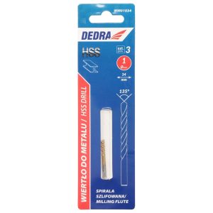Urbis metalam, 3 gab., HSS, DIN338, 1,0x34mm (WM01034)