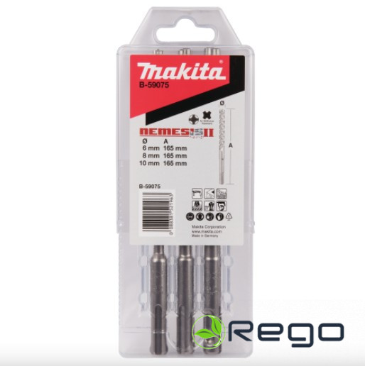B-59075.jpg Makita SDS-PLUS urbju komplekts 3-gab NEMESIS 2 (B-59075)