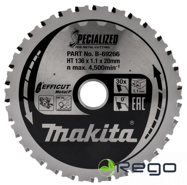 B-69266.jpg Makita Zāģripa metālam HM 136X20X1,1MM, Z-30 EFFICUT METAL