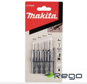 Makita Zeņķis ar centra urbi komplekts No.6, No.8, No.10, No.12 (D-73455)