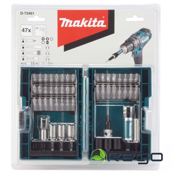 Makita Skrūvjgrieža uzgaļu un zeņķu komplekts 47 urbju (D-73461)
