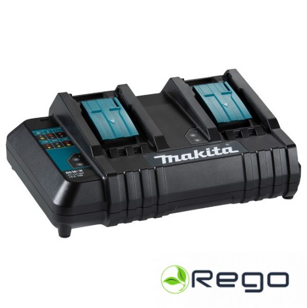 DC18SH.jpg Makita DC18SH Lādētājs diviem LXT 14.4V vai 18V (199687-4)