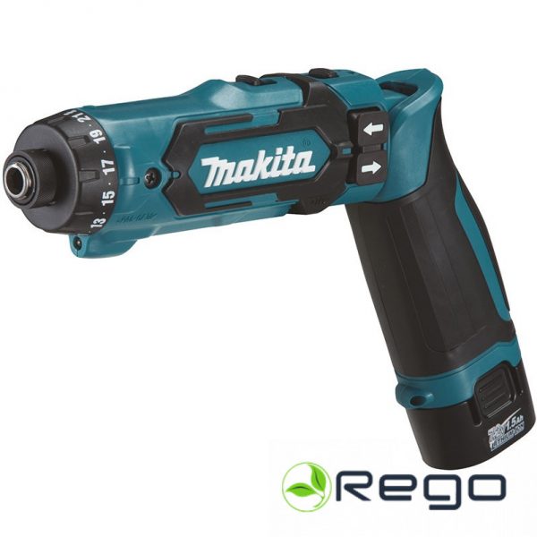 Makita DF012DSJ akumulatora skūvgrieznis 7.2V 2*1.5Ah Li-on,8NM