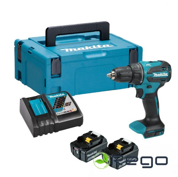 DHP490RTJ.jpg Makita DHP490RTJ Triecienurbjmašīna 2x5.0Ah